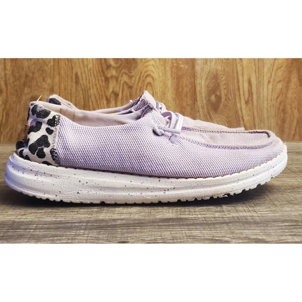 Hey Dude Wendy Funk Leo Slip On Shoes Youth Size 3 Violet